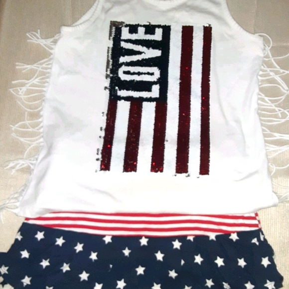 4th of july short set
